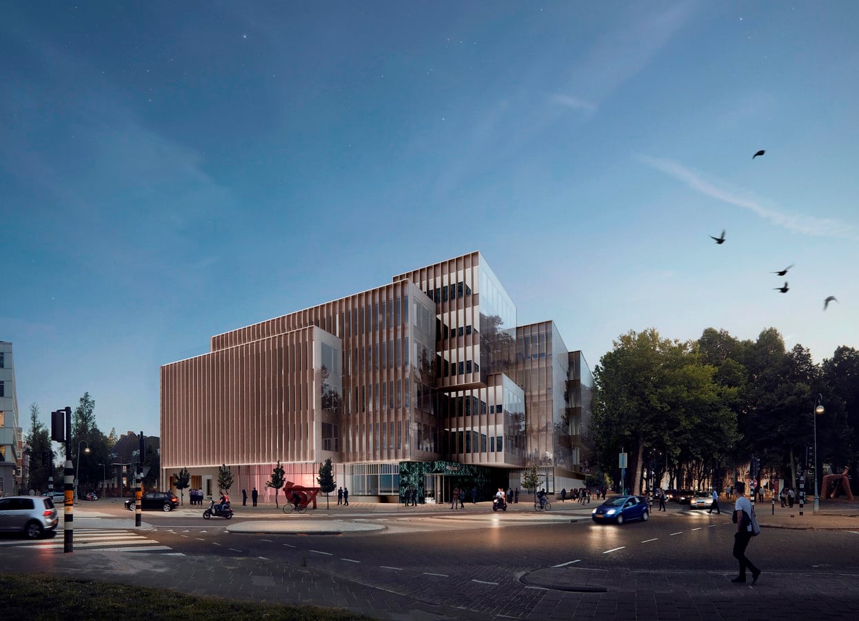 Design for a five-story office building in Amsterdam revealed by OMA / David Gianotten - Sheet3