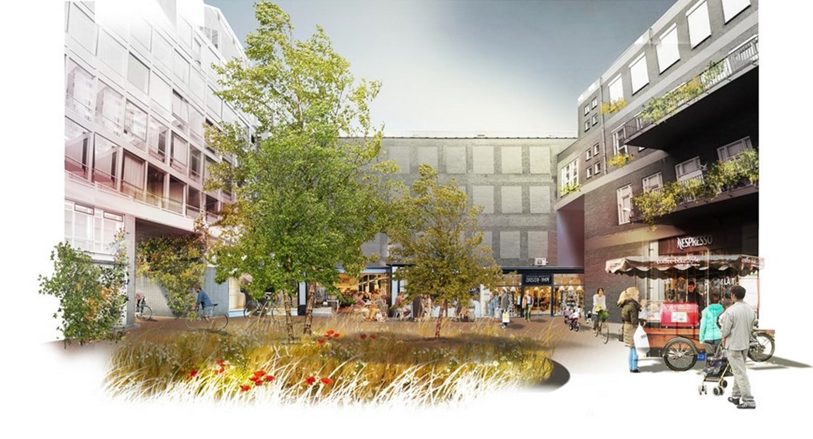 Bureau Botersloot – Plaza designed by the firm ©https://www.bureaubotersloot.nl/project/2014/04/als-stromen-verweven/