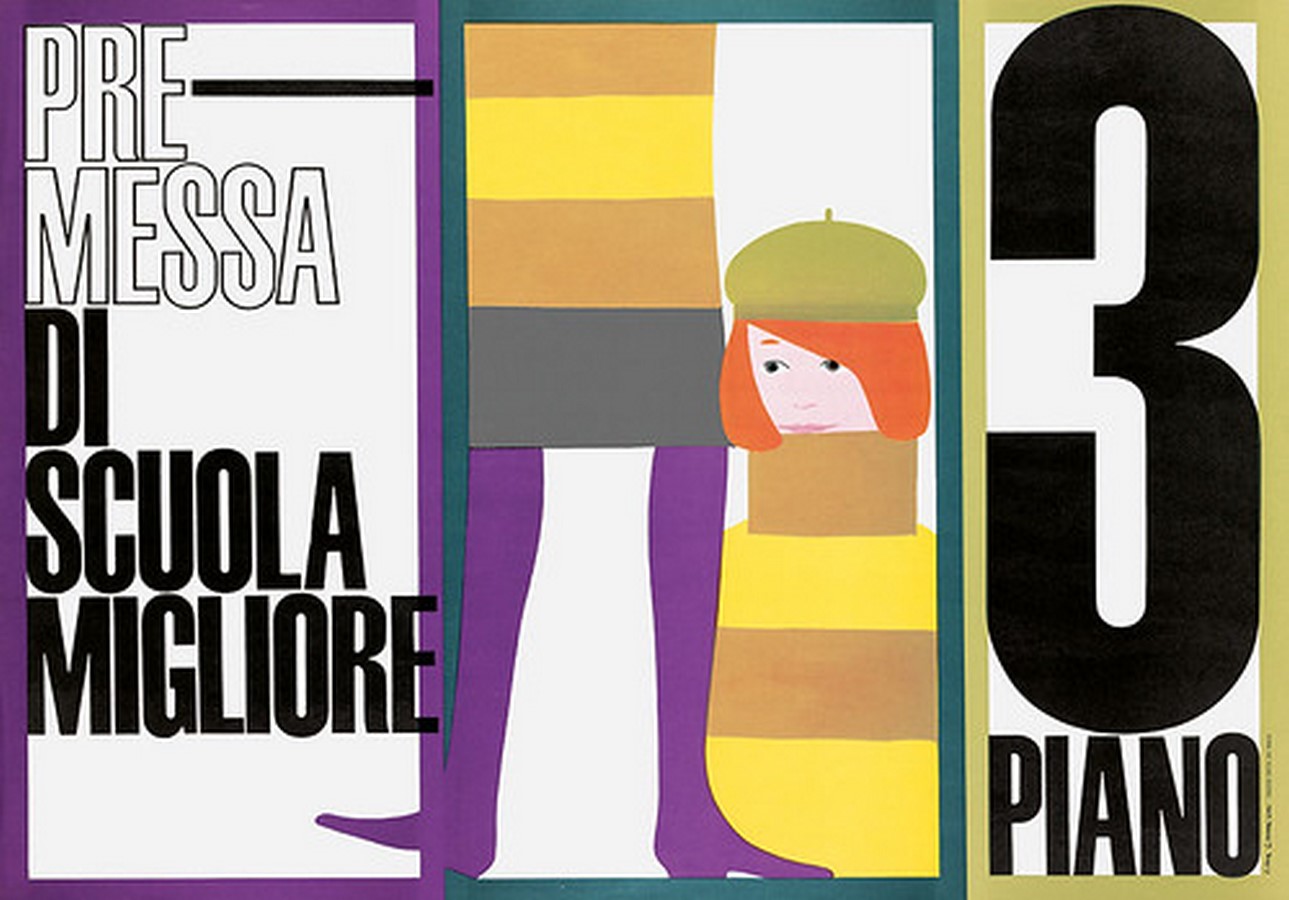 Premessa di schola migliore, poster for La Rinascente, 1961_©www.eyemagazine.com