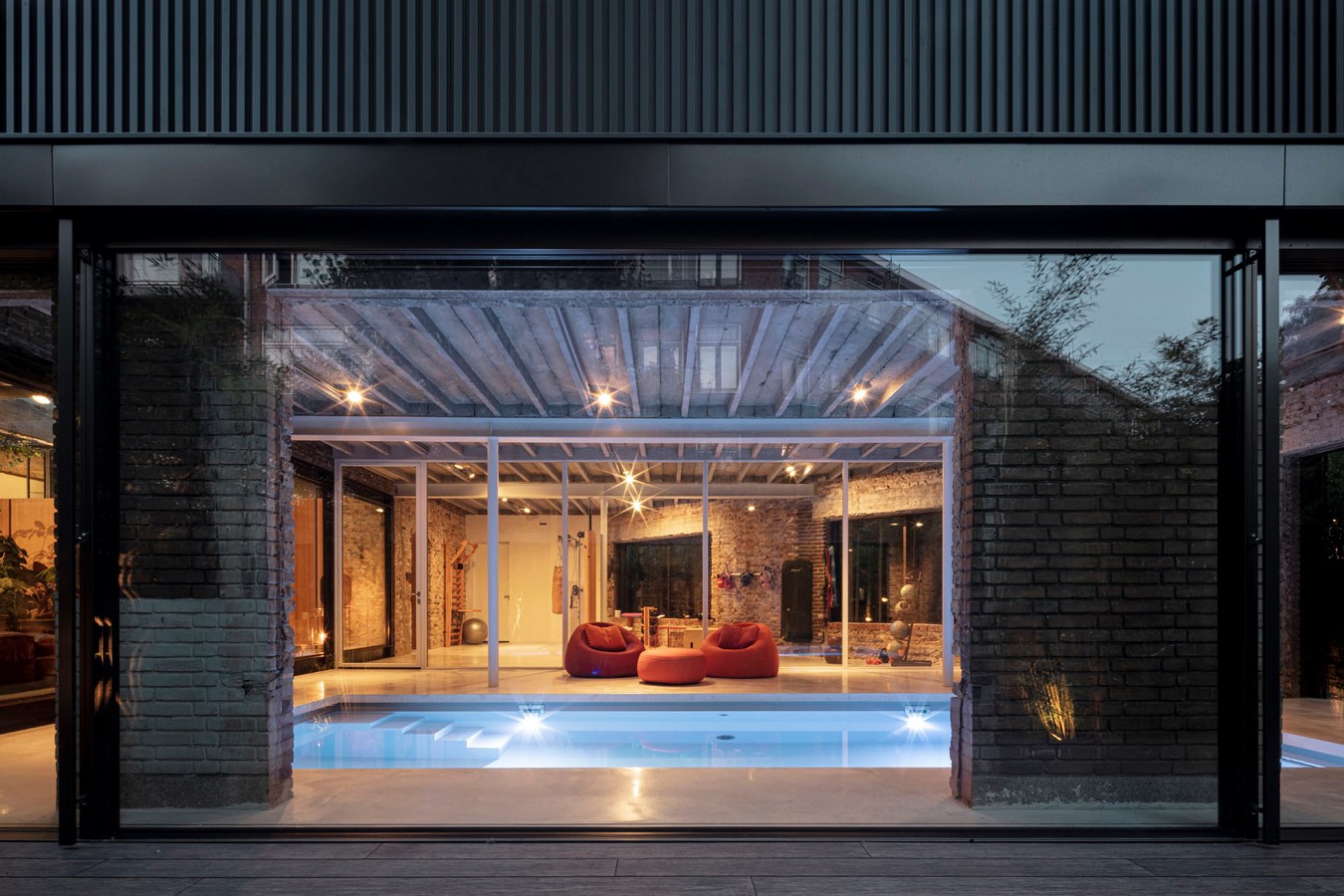 Abandoned 1940s Sports Building converted into New Villa With Naked Brick Walls by MASA Architects - Sheet12