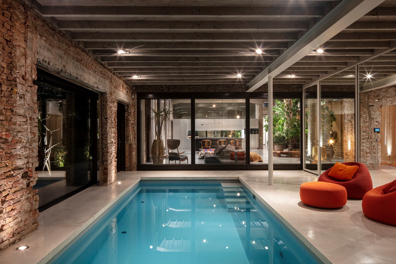 Abandoned 1940s Sports Building converted into New Villa With Naked Brick Walls by MASA Architects - Sheet14