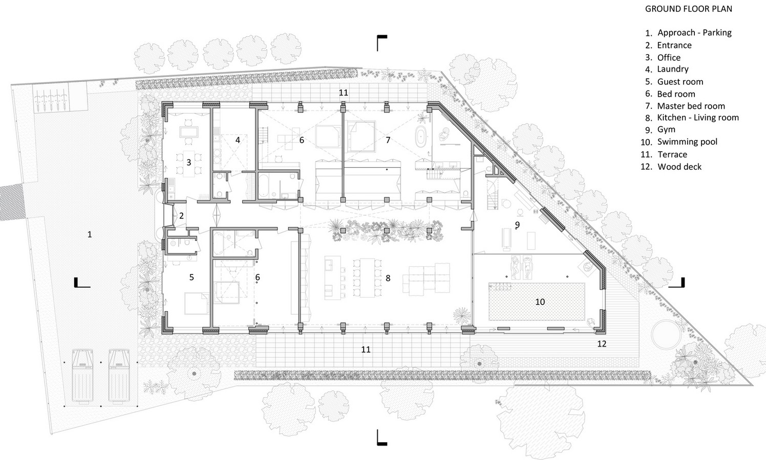Abandoned 1940s Sports Building converted into New Villa With Naked Brick Walls by MASA Architects - Sheet7