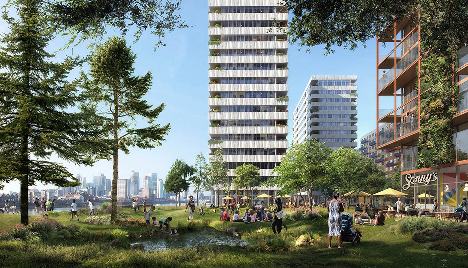 Masterplan by OMA / Reinier De Graaf For Morden Wharf In London Gets Planning Consent - Sheet2