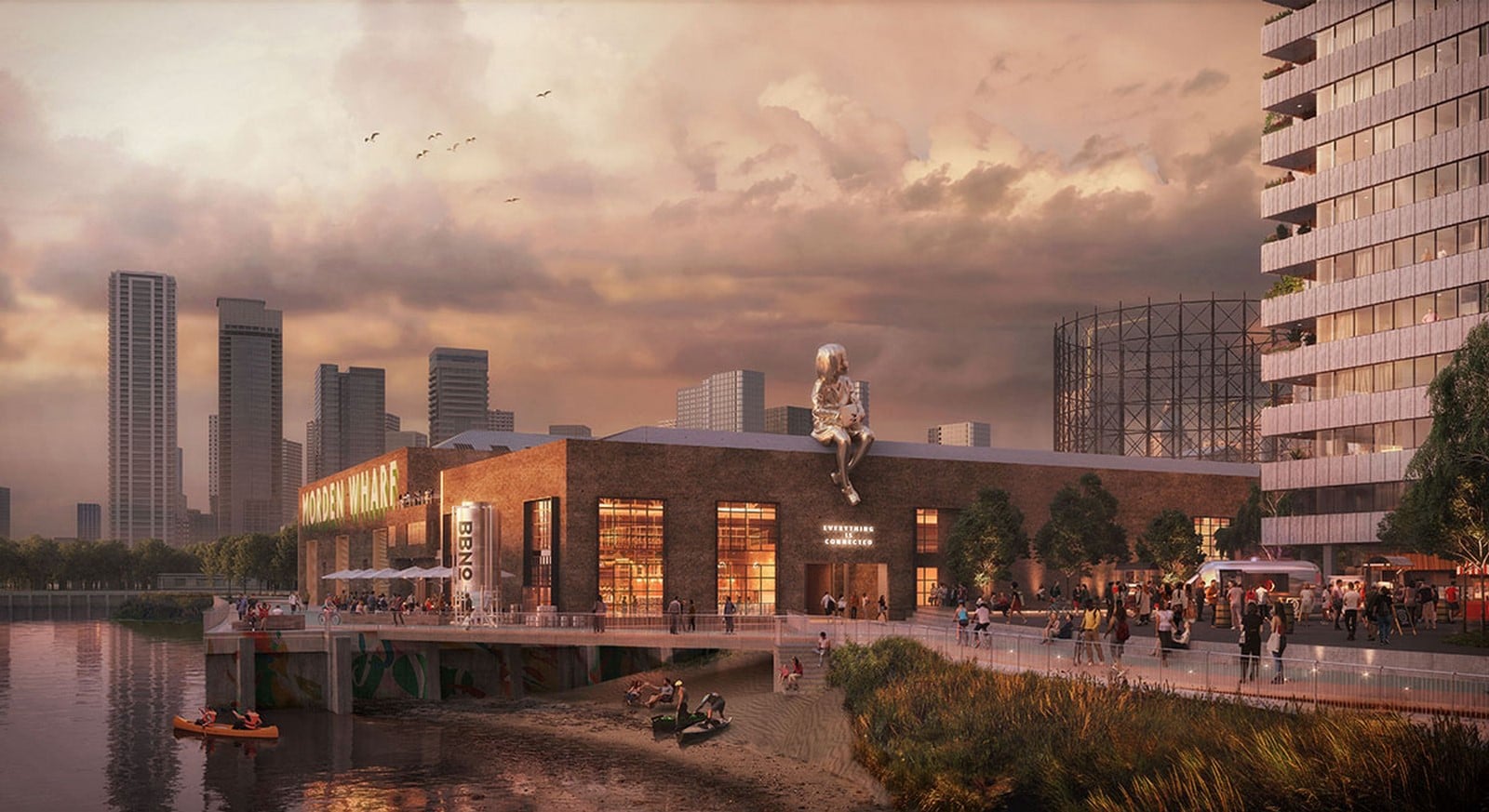Masterplan by OMA / Reinier De Graaf For Morden Wharf In London Gets Planning Consent - Sheet3