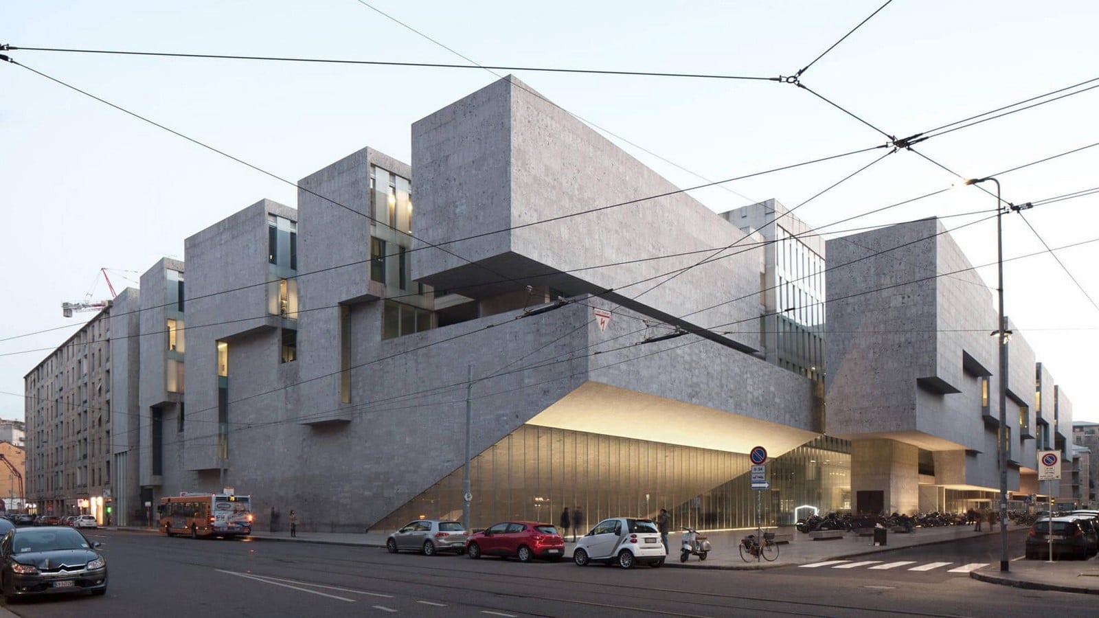 View of Bocconi University New Building.