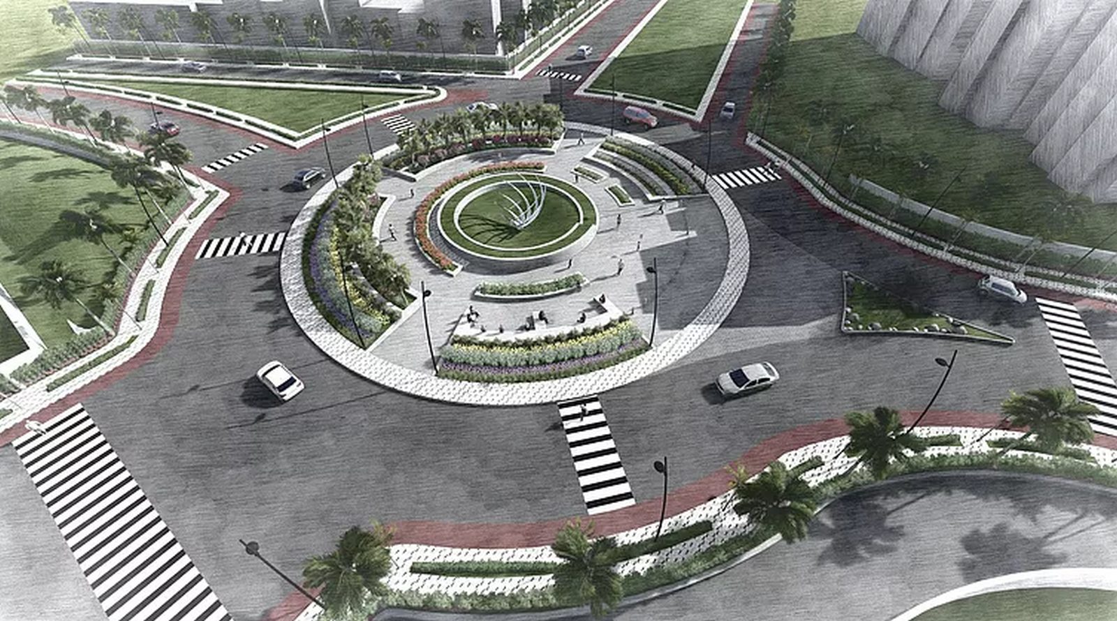 NRI city entrance rotary redesigned_andstudio.in