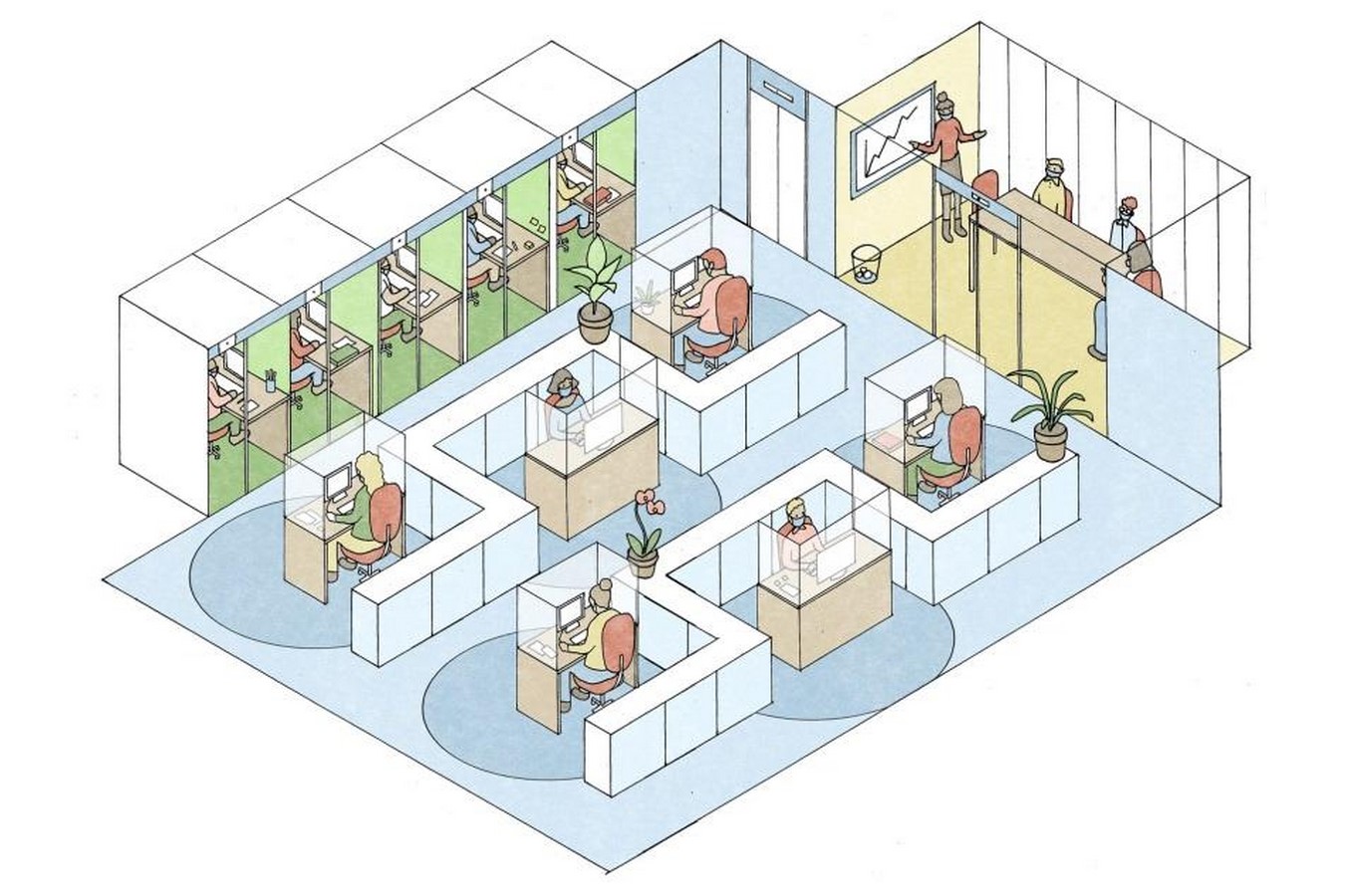 Workplace – Illustration - ©Emma Roulette/newyorker.com