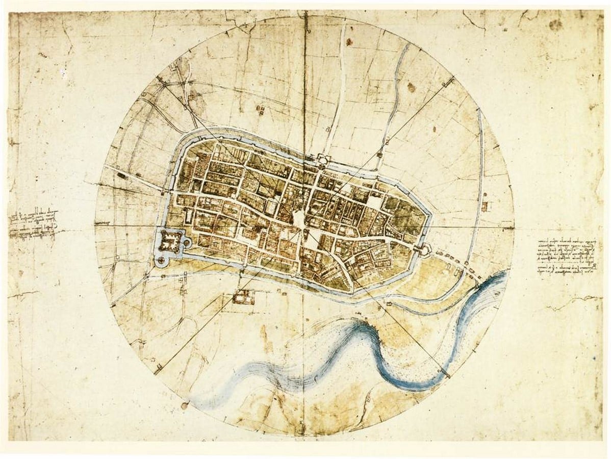 Leonardo da Vinci and the “satellite” map made in 1502 - Sheet1