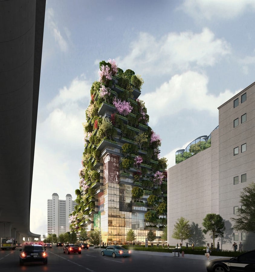 The view from Street. Photo credits @Archdaily | Boeri Studio.