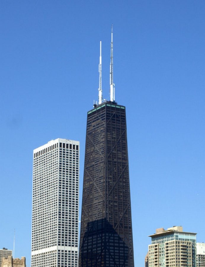 John Hancock Centre © Marshall Gerometta/CTBUH via https://www.skyscrapercenter.com/building/875-north-michigan-avenue/345