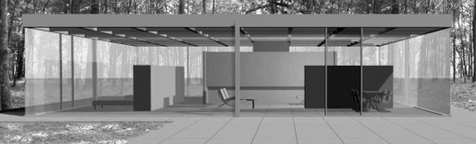 The Core House by Ludwig Mies van der Rohe: A Theoretical Project - Sheet3