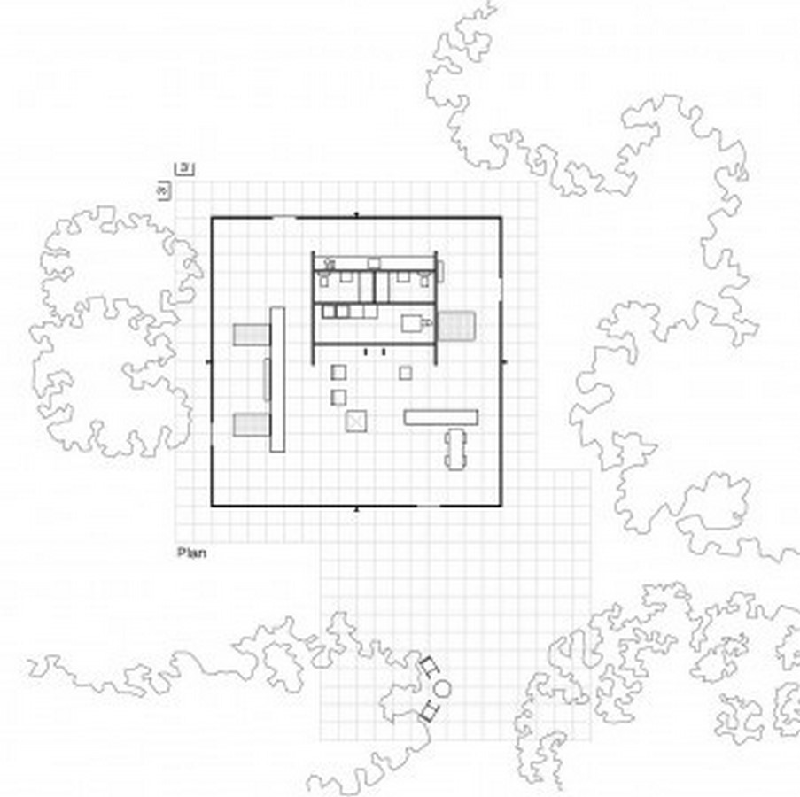 The Core House by Ludwig Mies van der Rohe: A Theoretical Project - Sheet4