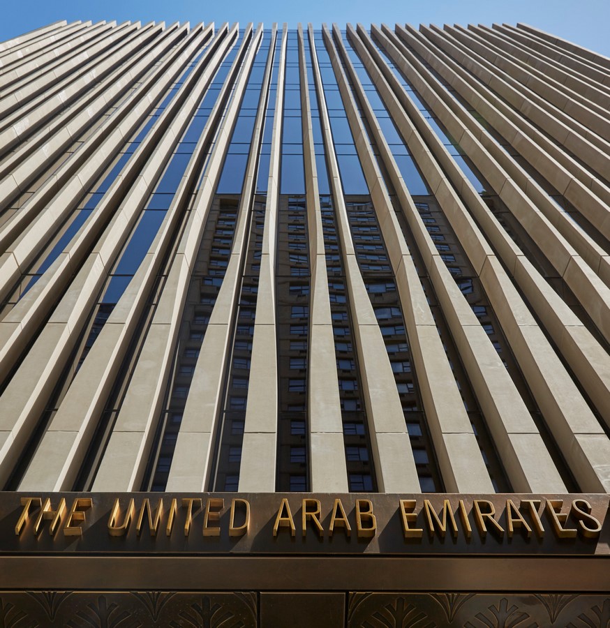 UAE diplomacy building with Middle Eastern motifs in Manhattan designed by SOM - Sheet2