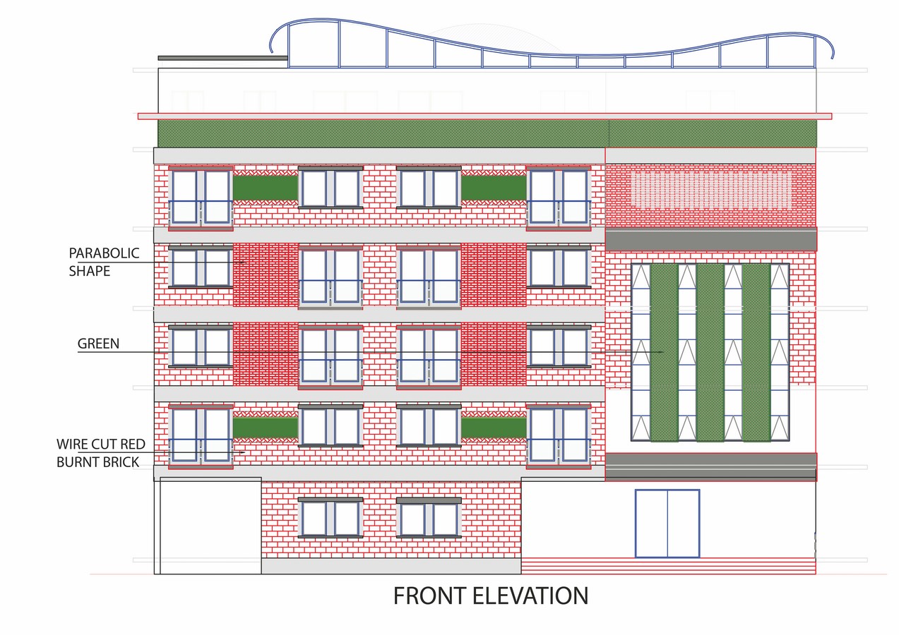 Blend with Nature - Hostel by A.J Architects - Sheet29