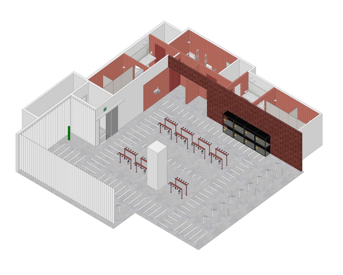 Bicycles and Electric Scooters Parking Space by m2 arquitectas: Minimalist Space - Sheet5