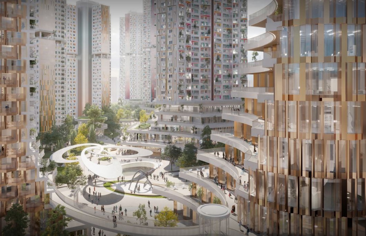 New Tech-Assisted Masterplan For A 10-Minute City In Seoul designed by UNStudio - Sheet5