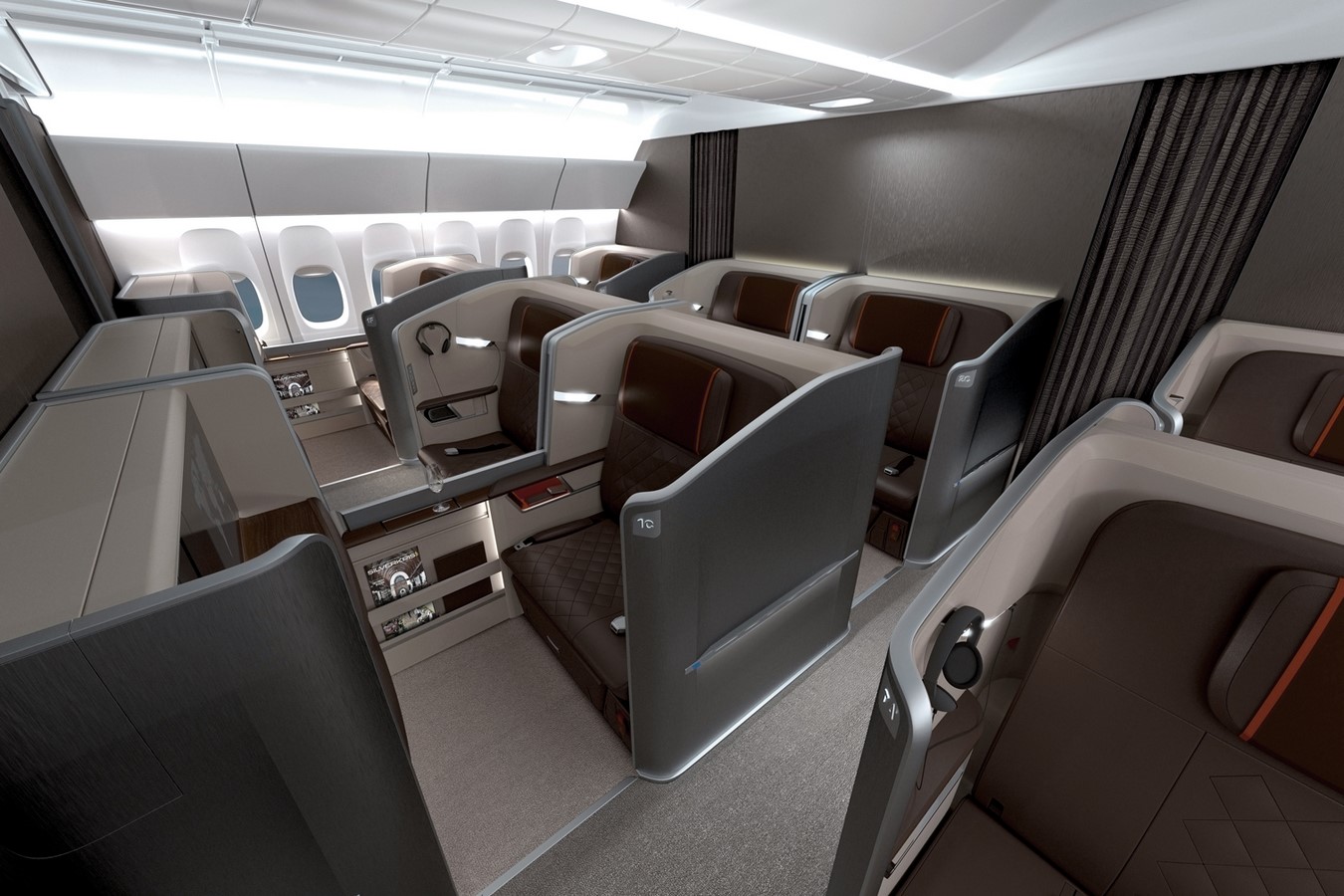 Interiors of Singapore Airlines