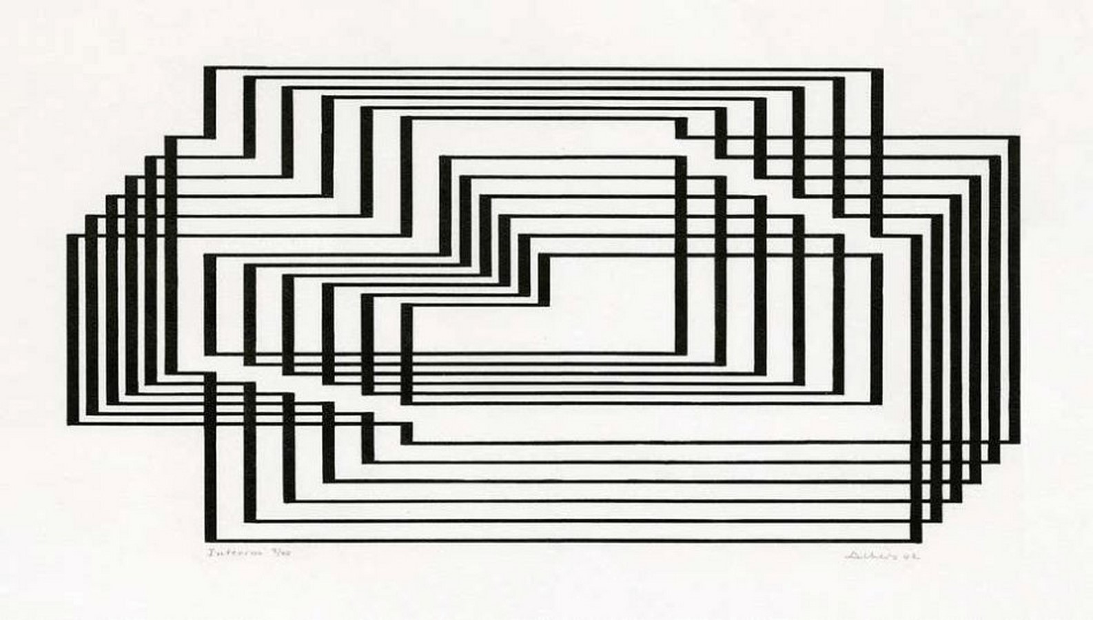 Interin from the series of Graphic Tectonics_©https://www.1stdibs.com/blogs/the-study/collecting-op-art/