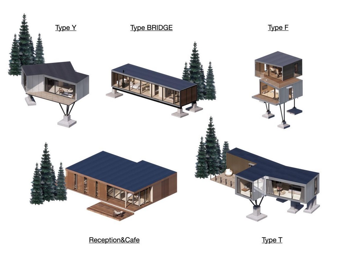 Mountain and Cloud Cabins by Wiki World and Advanced Architecture Lab: Floating in Nature - Sheet6