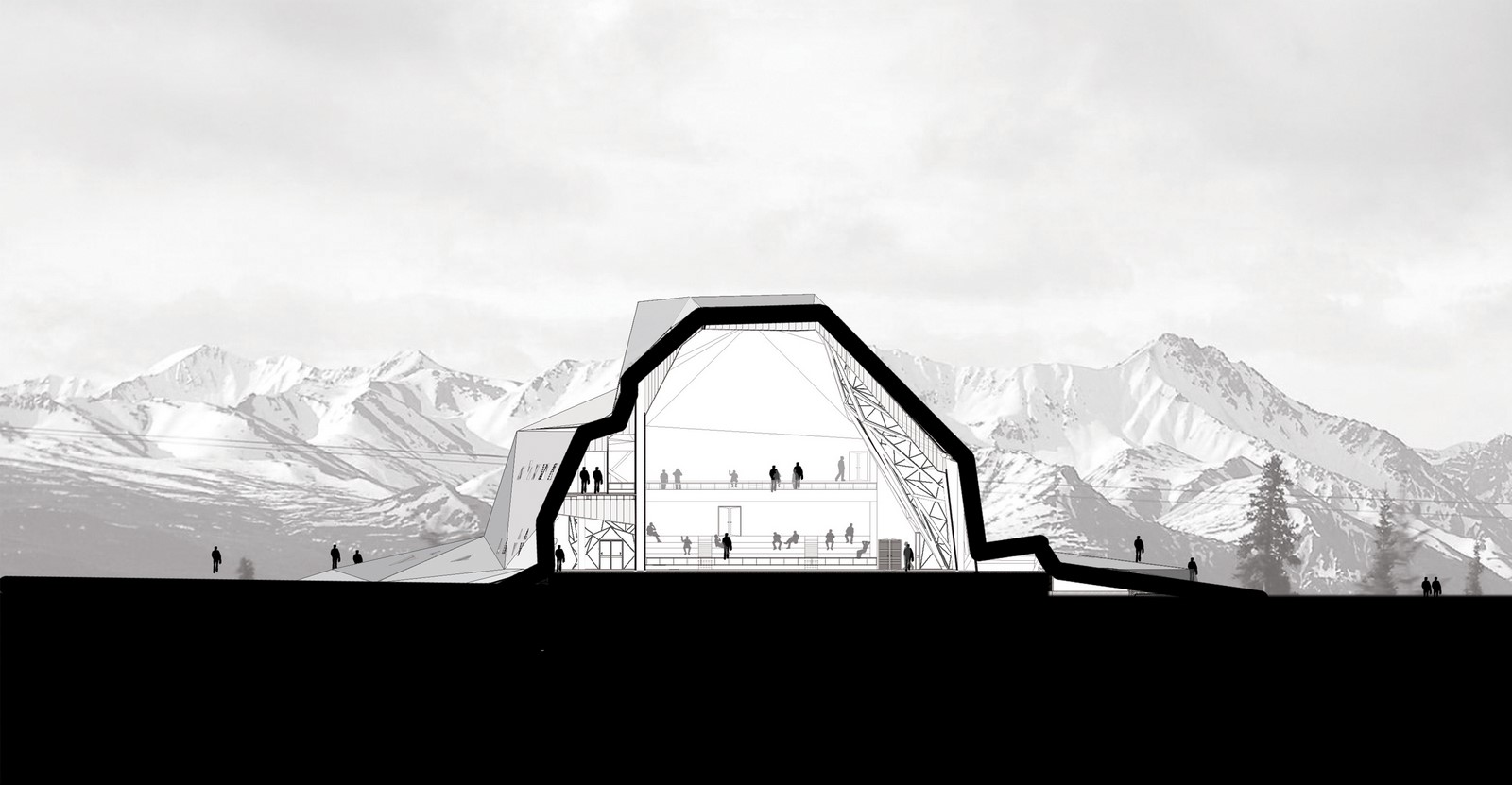 Polour Rock climbing hall By New wave Architecture - Sheet7