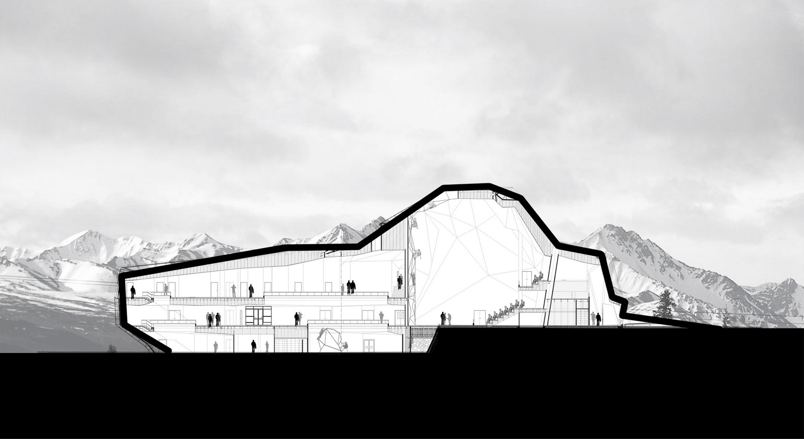 Polour Rock climbing hall By New wave Architecture - Sheet8