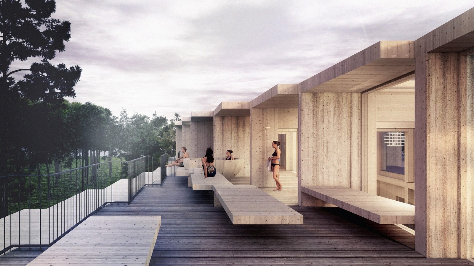 Wood as the primary material for the construction of the Hotel _©3XN and GXN architects