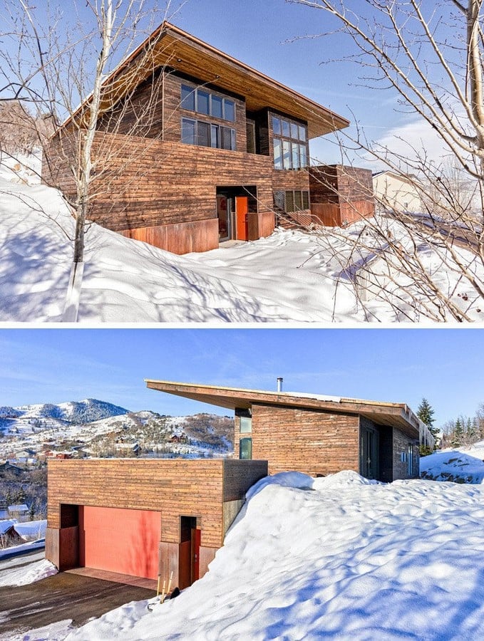 20 Modern residences with sloping roofs - Sheet2
