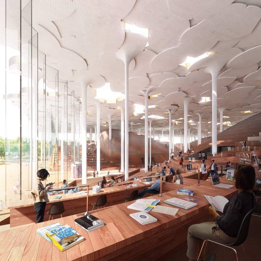Beijing sub-center library by Snøhetta: Inspired by Forest - Sheet