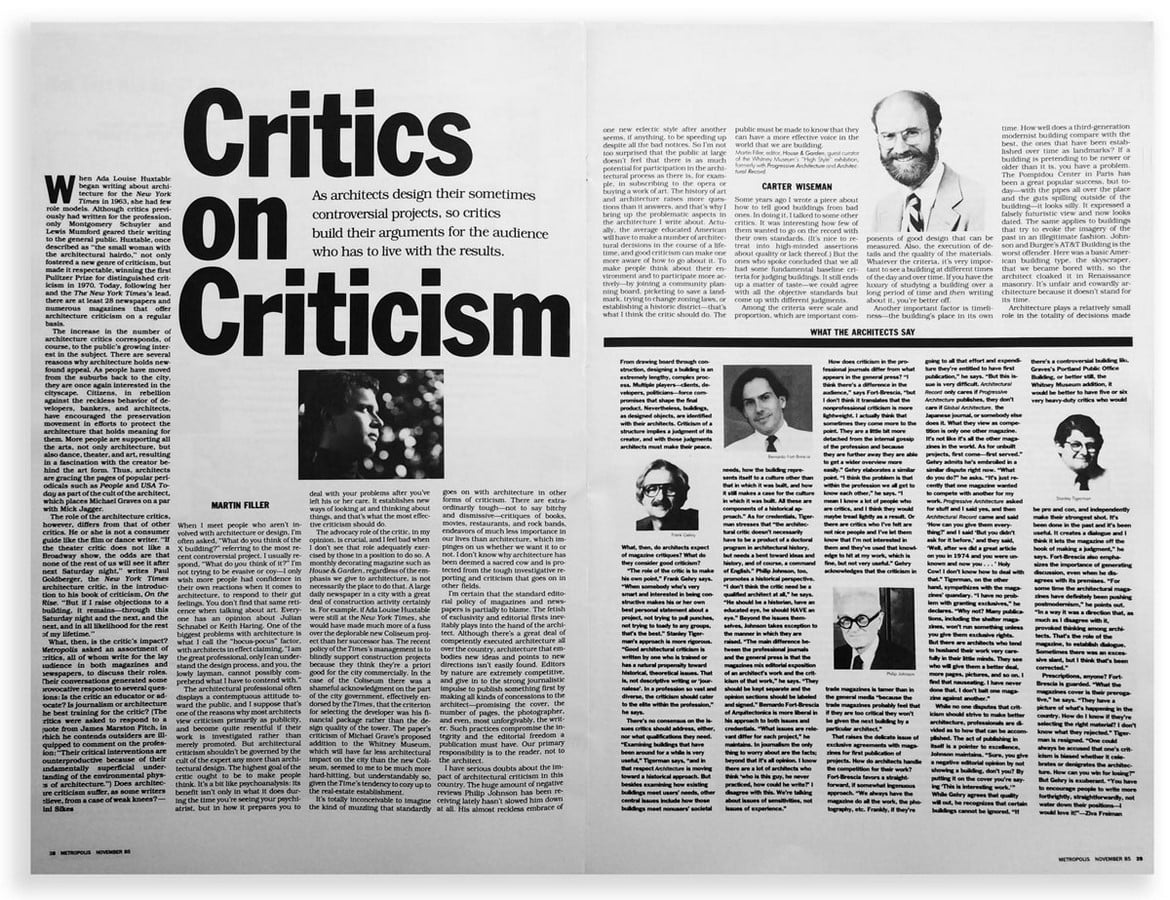 How does Architectural Criticism matter? - Sheet1