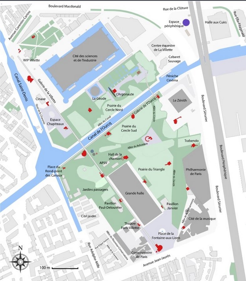 Places in the park_©en.wikipedia.org/wiki/Parc_de_la_Villette\