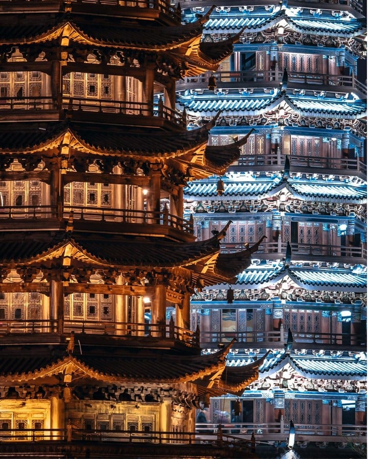 Sun and Moon Pagodas, China: Performing Center in a Vertical Rise - Sheet4
