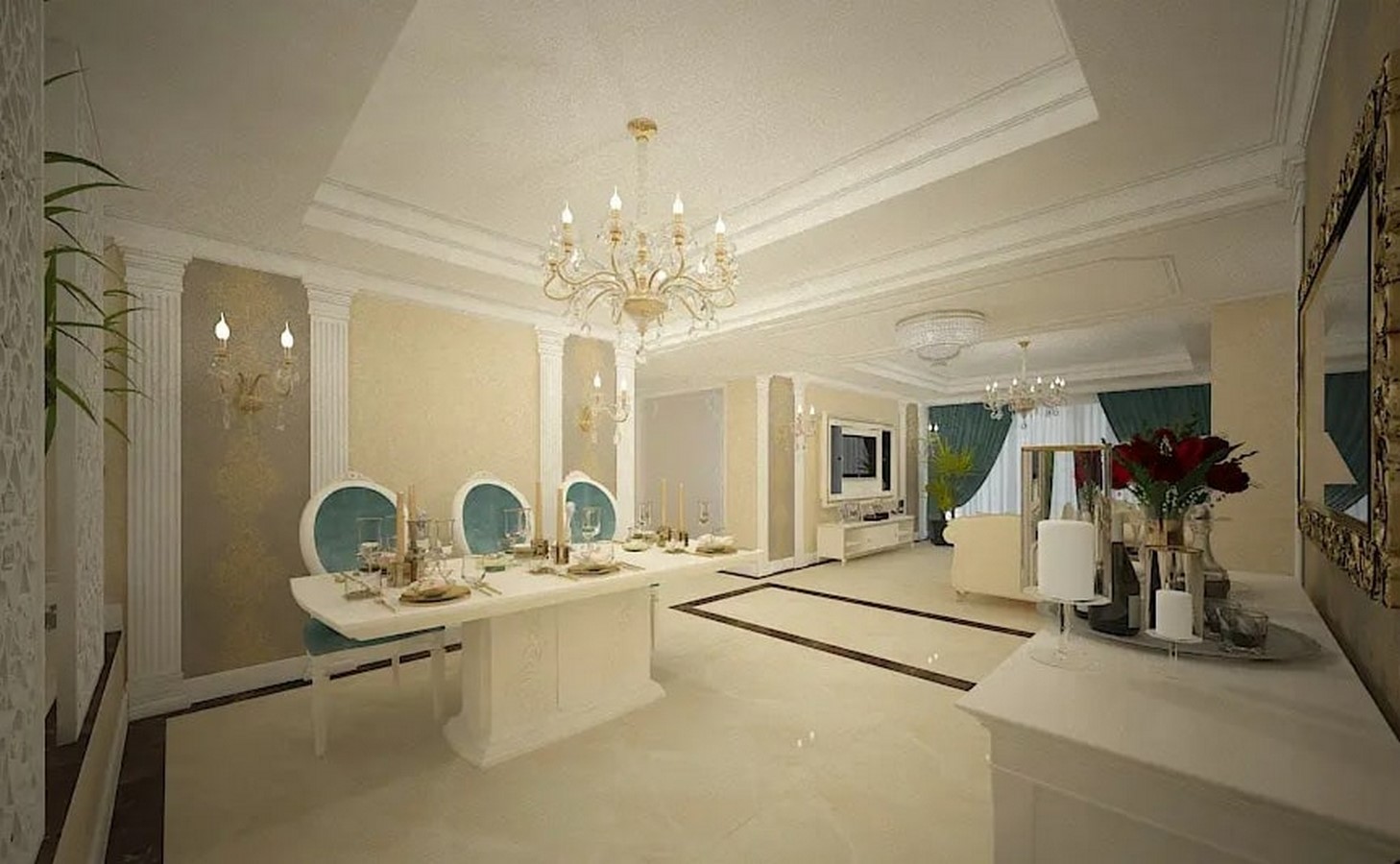 Classic style house interior design project_©nobili-design.ro/