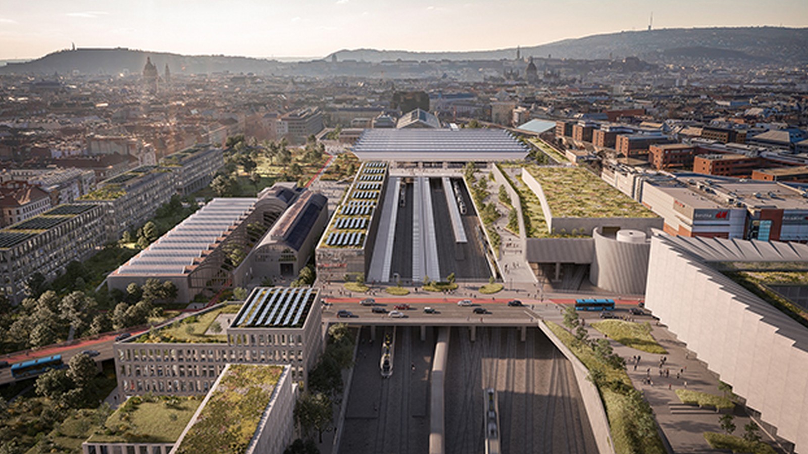 Budapest's Nyugati Railway Station With Long-Span Roof Structure to be designed by Grimshaw  - Sheet1