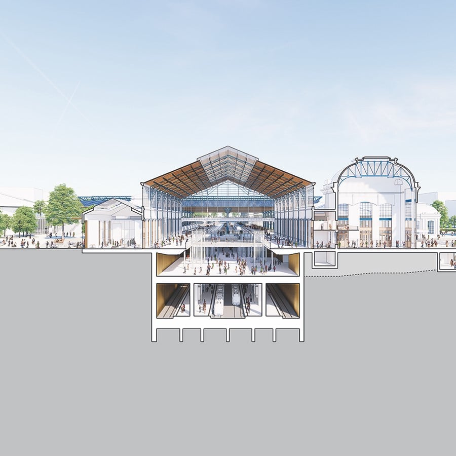 Budapest's Nyugati Railway Station With Long-Span Roof Structure to be designed by Grimshaw  - Sheet5