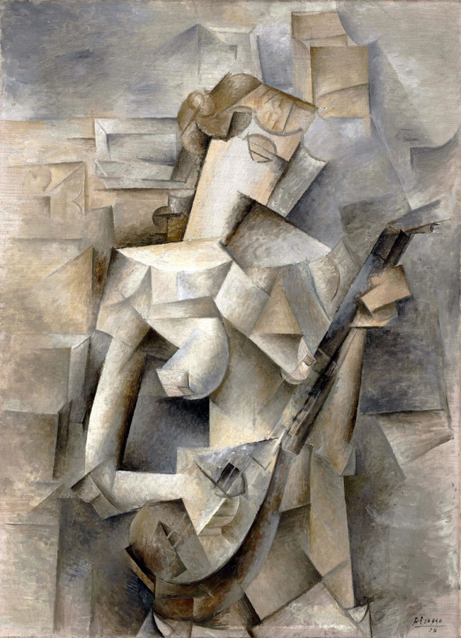 Girl with a mandolin by Pablo Picasso_wikipedia.org