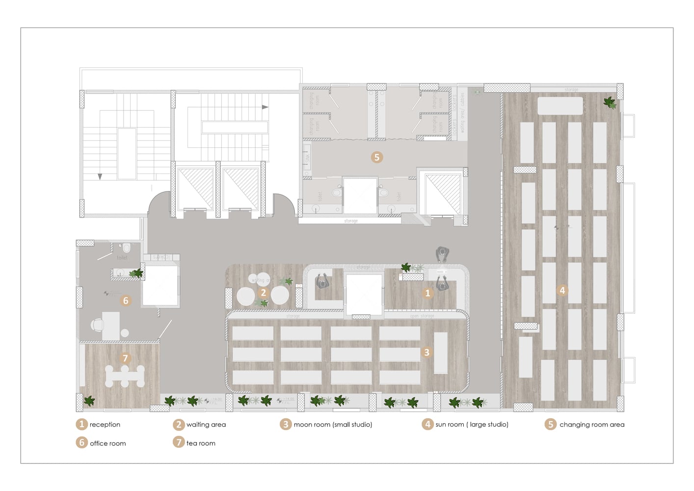 10 Examples of fitness studios - Sheet1