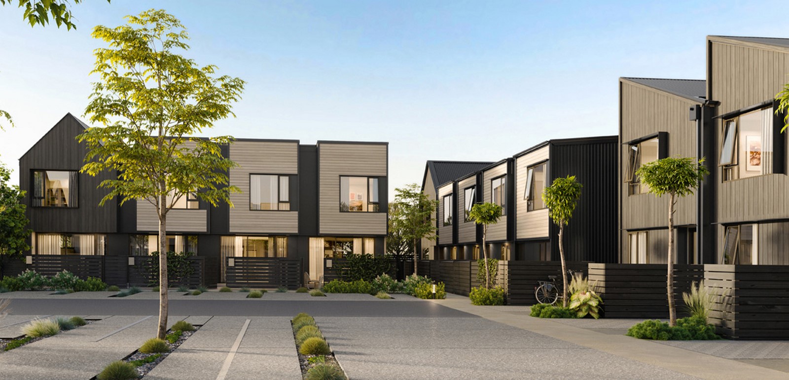 PETONE TOWNHOUSES (SEABORNE) Under construction_©https://www.hmoa.net.nz/assets/Projects/Petone-Townhouses-Seaborne/Petone-Townhouse-community-angle-Final.jpg?w=999