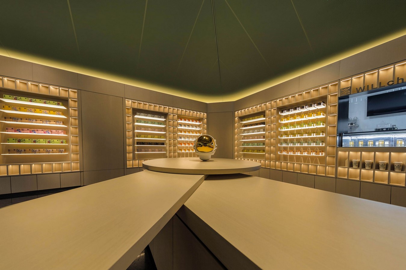 Interiors for Tea Flagship Store like "A Movie Scene" in China designed by CUN Design - Sheet2