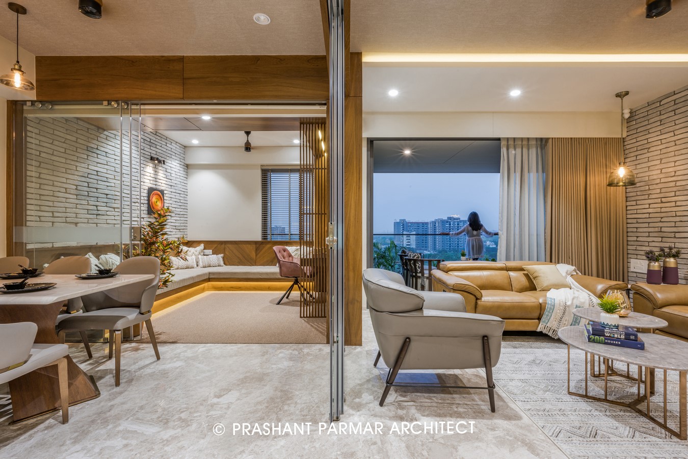 Apartment Interior @ Swati Crimpson at Shilaj, Ahmedabad By Shayona Consultants - Sheet5