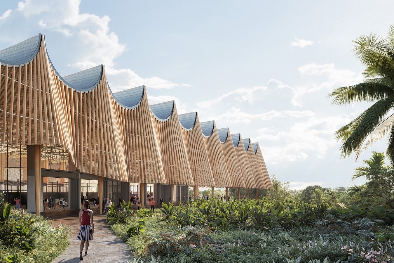 Rhythmic Roof Structure_©Grimshaw Architects