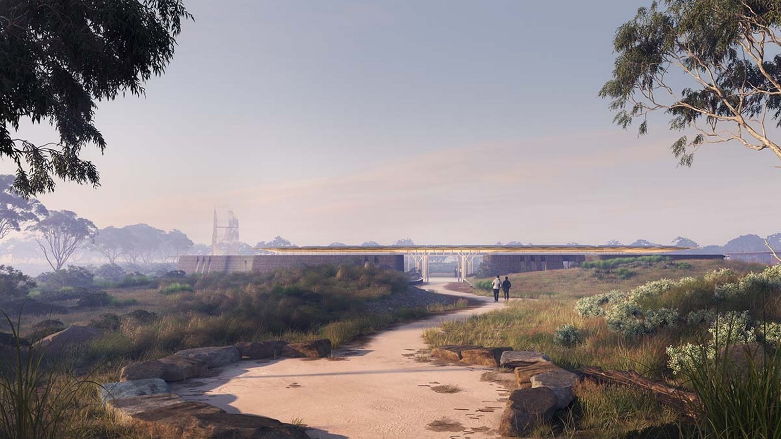 Front View of Hobsons Bay Wetland Centre_©Grimshaw Architects