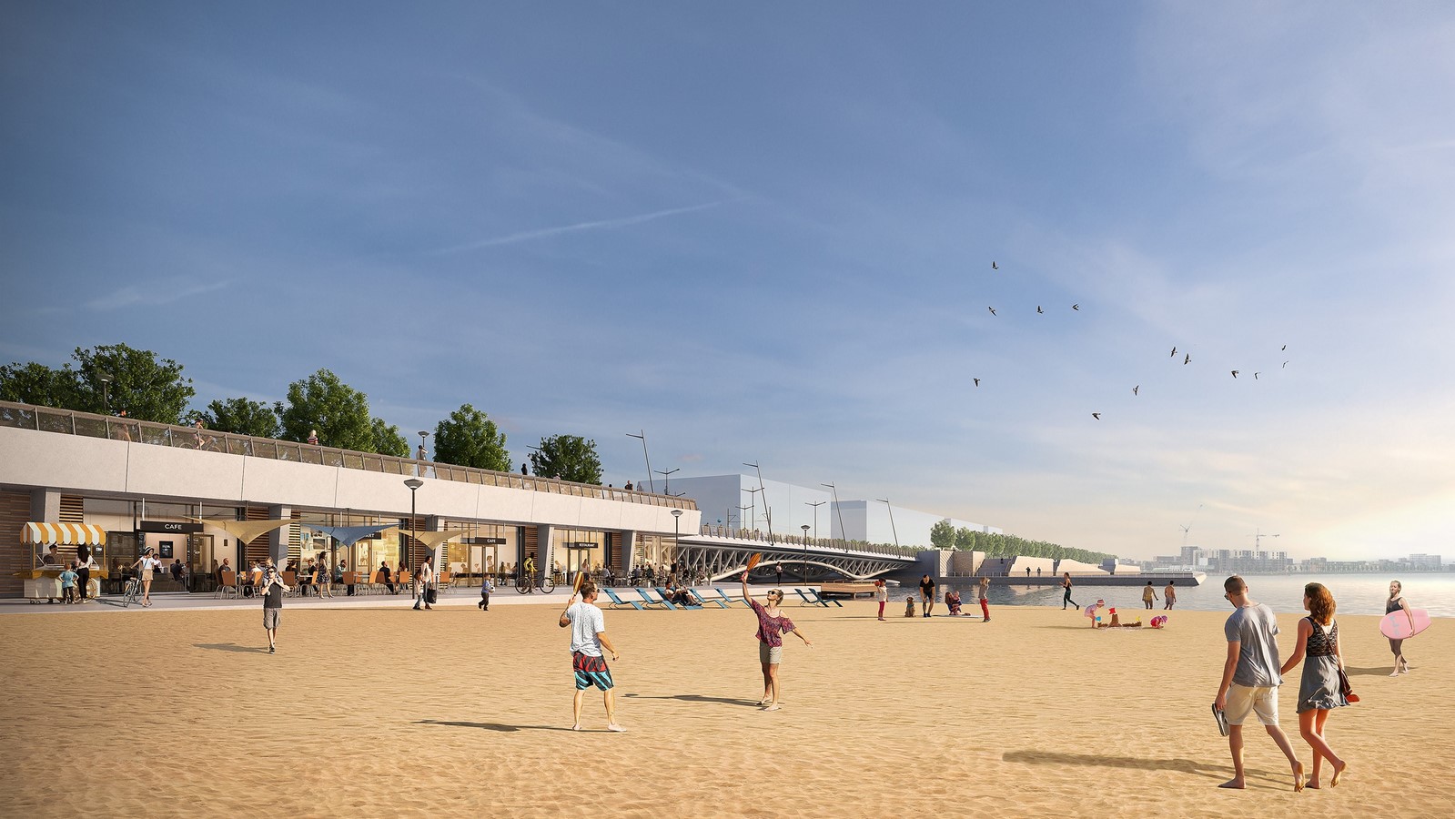 Community Space at IJburg Bridges_©Grimshaw Architects