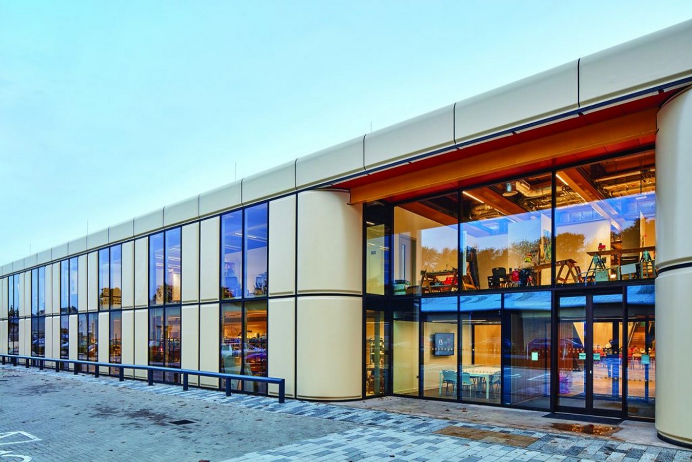 Perspective of Bath Schools of Arts & Design_©Grimshaw Architects