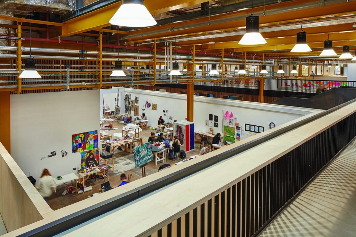 Transformed factory space into sitting area_©The Architectural Review