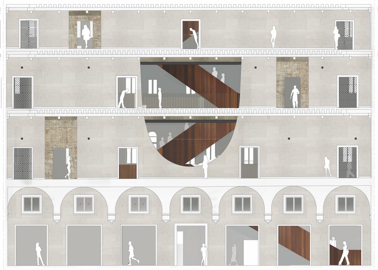 Timeline of restoration: Fondaco dei Tedeschi, OMA