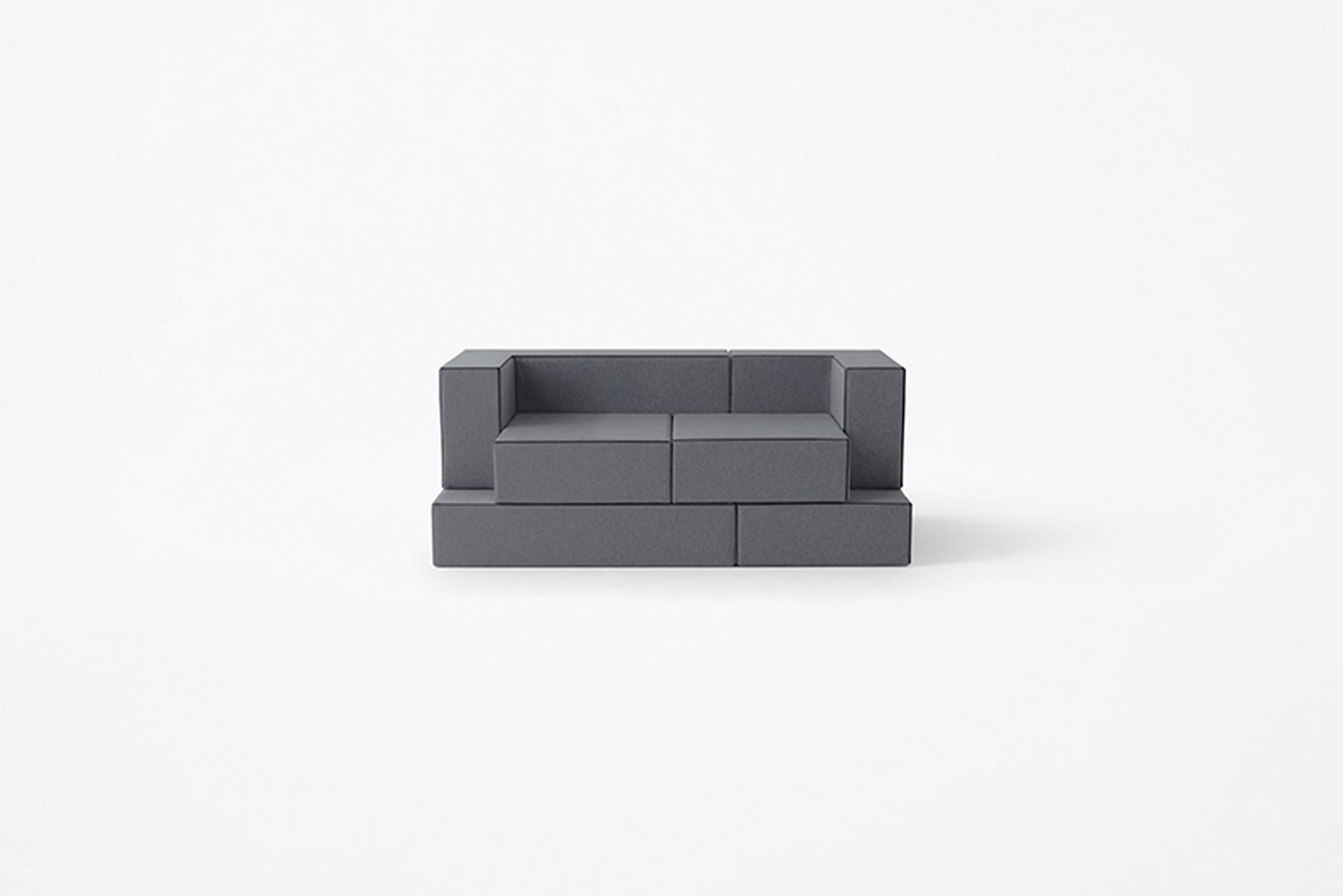 Soft Brick: Sofa arrangement_©nendo.jp