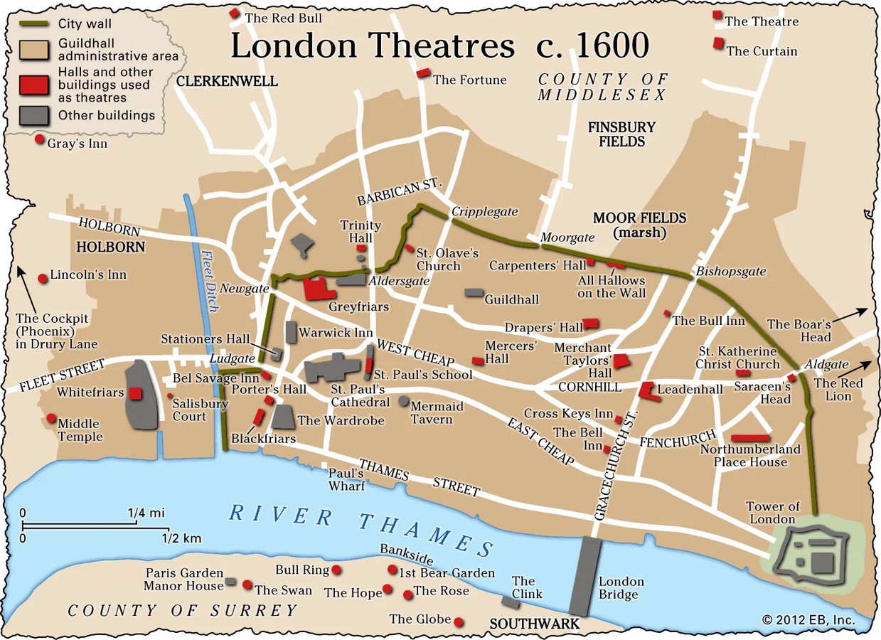 Timeline of restoration: The Globe Theater - Sheet3