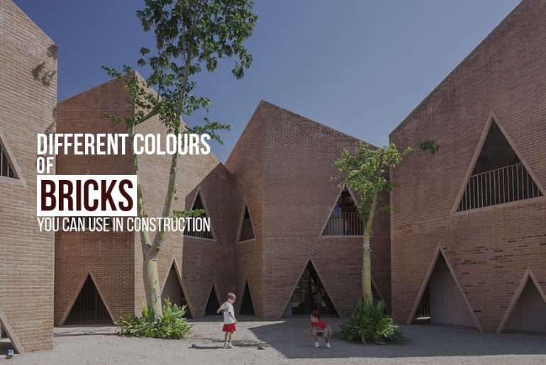Different colours of bricks you can use in construction