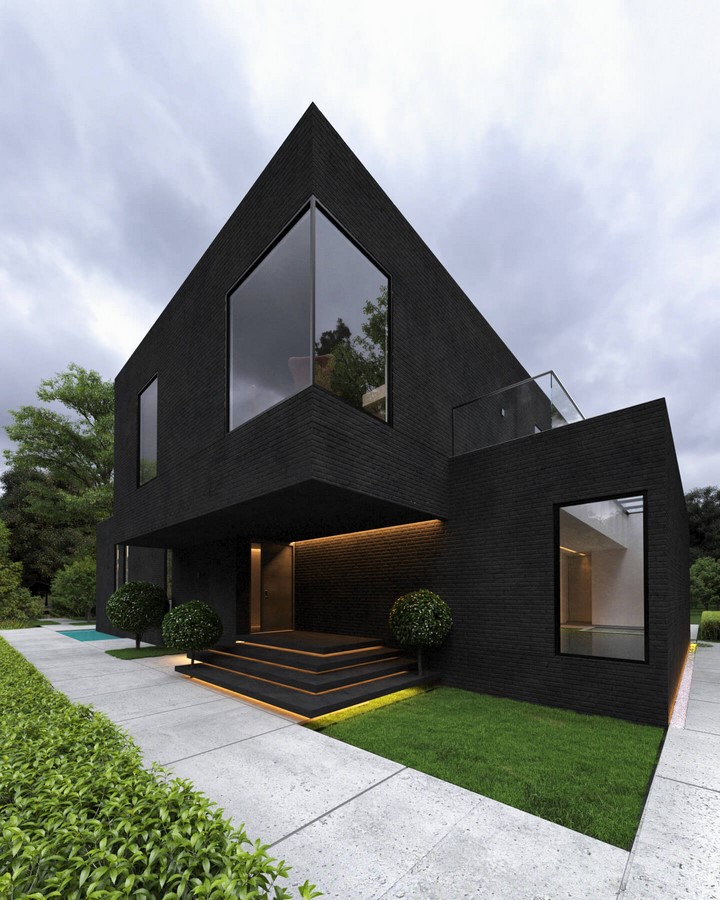 Black Brick Villa in Damnavad_2022 ©Amazing Architecture
