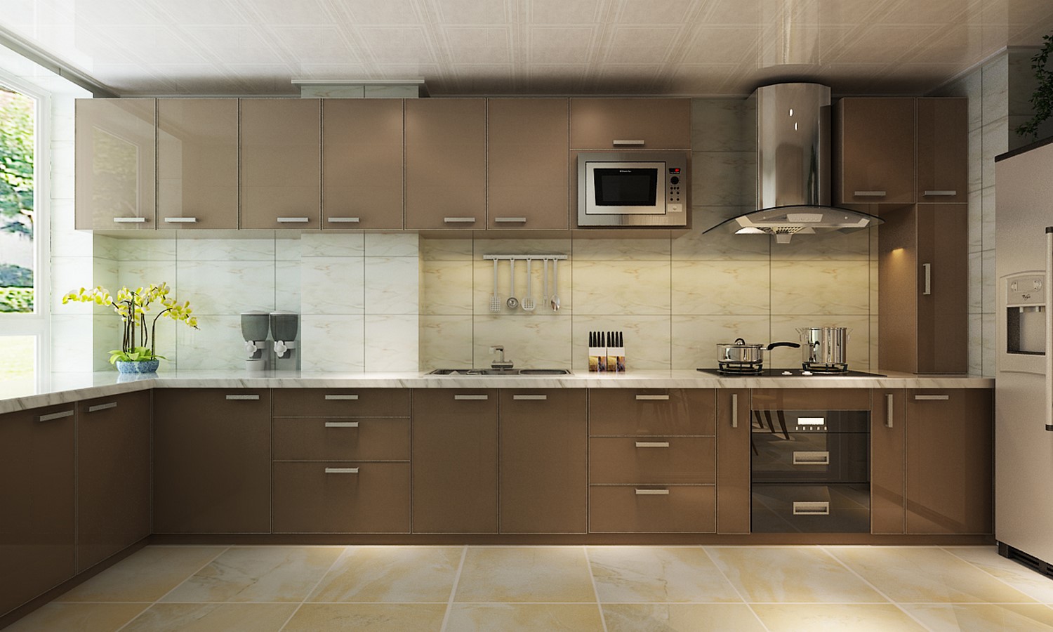 10 Semi Modular Kitchen Designs for your home - Sheet